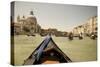 Tourist Ride in Gondolas on the Grand Canal in Venice, Italy-David Noyes-Stretched Canvas