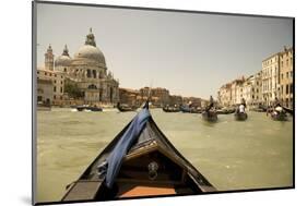Tourist Ride in Gondolas on the Grand Canal in Venice, Italy-David Noyes-Mounted Photographic Print