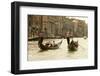 Tourist Ride in Gondolas on the Grand Canal in Venice, Italy-David Noyes-Framed Photographic Print