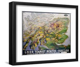 Tourist Routes in Scottish Highlands-null-Framed Art Print