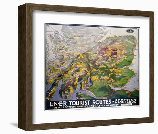 Tourist Routes in Scottish Highlands-null-Framed Art Print