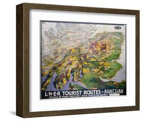 Tourist Routes in Scottish Highlands-null-Framed Art Print