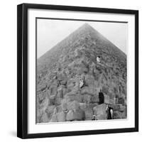 Tourist's Corner, the Great Pyramid of Giza, Egypt, 20th Century-null-Framed Giclee Print