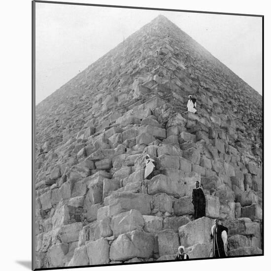 Tourist's Corner, the Great Pyramid of Giza, Egypt, 20th Century-null-Mounted Giclee Print