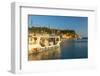 Tourist Sightseeing Boat, Old Town Harbour, Piran, Primorska, Slovenian Istria, Slovenia, Europe-Alan Copson-Framed Photographic Print