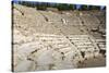 Tourist Sits in the Odeon, Bouleuterion (Small Theatre), Ancient Ephesus-Eleanor Scriven-Stretched Canvas