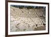 Tourist Sits in the Odeon, Bouleuterion (Small Theatre), Ancient Ephesus-Eleanor Scriven-Framed Photographic Print