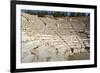 Tourist Sits in the Odeon, Bouleuterion (Small Theatre), Ancient Ephesus-Eleanor Scriven-Framed Photographic Print