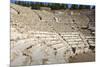 Tourist Sits in the Odeon, Bouleuterion (Small Theatre), Ancient Ephesus-Eleanor Scriven-Mounted Photographic Print