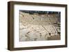 Tourist Sits in the Odeon, Bouleuterion (Small Theatre), Ancient Ephesus-Eleanor Scriven-Framed Photographic Print