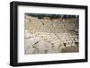 Tourist Sits in the Odeon, Bouleuterion (Small Theatre), Ancient Ephesus-Eleanor Scriven-Framed Photographic Print