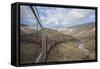 Tourist Train High in Andes above Lima, Peru-Merrill Images-Framed Stretched Canvas