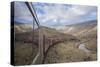 Tourist Train High in Andes above Lima, Peru-Merrill Images-Stretched Canvas