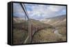 Tourist Train High in Andes above Lima, Peru-Merrill Images-Framed Stretched Canvas