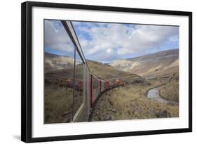 Tourist Train High in Andes above Lima, Peru-Merrill Images-Framed Photographic Print