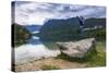Tourist Visiting Lake Bohinj, Triglav National Park, Julian Alps, Slovenia, Europe-Matthew Williams-Ellis-Stretched Canvas