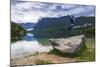 Tourist Visiting Lake Bohinj, Triglav National Park, Julian Alps, Slovenia, Europe-Matthew Williams-Ellis-Mounted Photographic Print