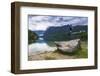 Tourist Visiting Lake Bohinj, Triglav National Park, Julian Alps, Slovenia, Europe-Matthew Williams-Ellis-Framed Photographic Print