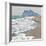 Tourist Walking Toward Gibraltar, Alcaidesa Beach, Near Sotogrande, Andalucia, Spain, Europe-Giles Bracher-Framed Photographic Print