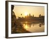 Tourist Watching Sunrise at Angkor Wat Temple, UNESCO World Heritage Site, Siem Reap, Cambodia-Matthew Williams-Ellis-Framed Photographic Print