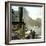 Tourists Aboard a Steamboat Off the Coast of Argegno (Italy) Wide, on the Banks of Lake Como-Leon, Levy et Fils-Framed Photographic Print