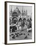 Tourists and Pigeons in Piazza San Marco-Alfred Eisenstaedt-Framed Photographic Print