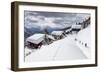 Tourists and Skiers Enjoying the Snowy Landscape, Bettmeralp, District of Raron-Roberto Moiola-Framed Photographic Print