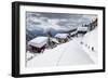 Tourists and Skiers Enjoying the Snowy Landscape, Bettmeralp, District of Raron-Roberto Moiola-Framed Photographic Print