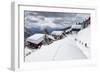 Tourists and Skiers Enjoying the Snowy Landscape, Bettmeralp, District of Raron-Roberto Moiola-Framed Photographic Print