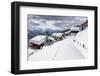 Tourists and Skiers Enjoying the Snowy Landscape, Bettmeralp, District of Raron-Roberto Moiola-Framed Photographic Print