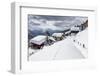 Tourists and Skiers Enjoying the Snowy Landscape, Bettmeralp, District of Raron-Roberto Moiola-Framed Photographic Print