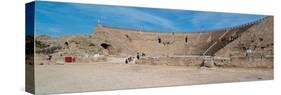 Tourists at Amphitheatre, Caesarea, Tel Aviv, Israel-null-Stretched Canvas