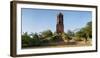 Tourists at Bantay church bell tower, Bantay, Ilocos Sur, Philippines-null-Framed Photographic Print