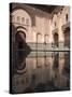 Tourists at Ben Youssef Madrasa, in the Medina in Marrakech, Morocco-David H. Wells-Stretched Canvas