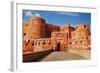 Tourists at Entrance to Agra Fort, Agra, Uttar Pradesh, India-jackmicro-Framed Photographic Print