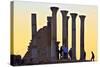 Tourists at Excavated Roman City of Volubilis-Neil-Stretched Canvas