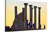 Tourists at Excavated Roman City of Volubilis-Neil-Stretched Canvas