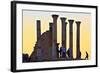 Tourists at Excavated Roman City of Volubilis-Neil-Framed Photographic Print