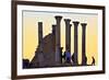 Tourists at Excavated Roman City of Volubilis-Neil-Framed Photographic Print