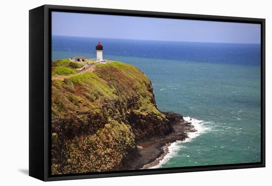 Tourists at Kilauea Lighthouse, Kauai, Hawaii, USA-Jaynes Gallery-Framed Stretched Canvas