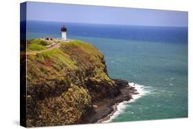 Tourists at Kilauea Lighthouse, Kauai, Hawaii, USA-Jaynes Gallery-Stretched Canvas