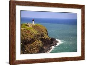 Tourists at Kilauea Lighthouse, Kauai, Hawaii, USA-Jaynes Gallery-Framed Photographic Print