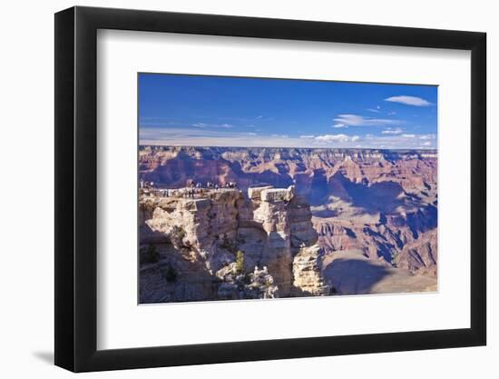 Tourists at Mather Point Overlook, South Rim, Grand Canyon Nat'l Park, UNESCO Site, Arizona, USA-Neale Clark-Framed Premium Photographic Print