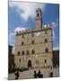 Tourists at Palazzo dei Priori, Piazza dei Priori, Volterra, Tuscany, Italy-null-Mounted Photographic Print
