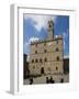 Tourists at Palazzo dei Priori, Piazza dei Priori, Volterra, Tuscany, Italy-null-Framed Photographic Print