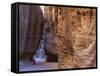 Tourists at Petra, Jordan, Middle East-Neale Clarke-Framed Stretched Canvas