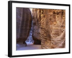 Tourists at Petra, Jordan, Middle East-Neale Clarke-Framed Photographic Print