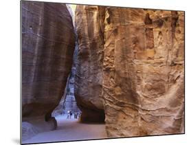 Tourists at Petra, Jordan, Middle East-Neale Clarke-Mounted Photographic Print