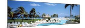 Tourists at Poolside in a Seaside Resort, Montego Bay, St. James Parish, Jamaica-null-Mounted Photographic Print