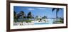 Tourists at Poolside in a Seaside Resort, Montego Bay, St. James Parish, Jamaica-null-Framed Photographic Print